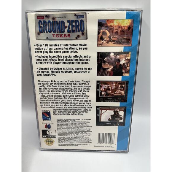 Ground Zero Texas (Sega CD, 1993) Complete With Foam! - Picture 3 of 11